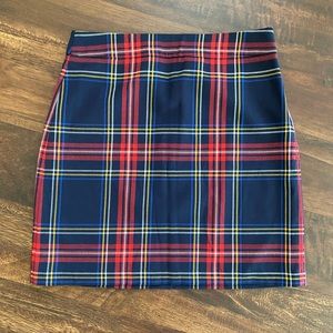 Talbots Plaid Wool Blend Skirt